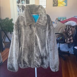 Vintage Women's Carlucci Faux Fur Jacket